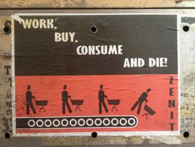 工作，购买，消费和死亡