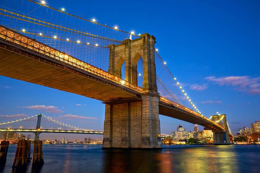 蓝色时光：纽约布鲁克林大桥