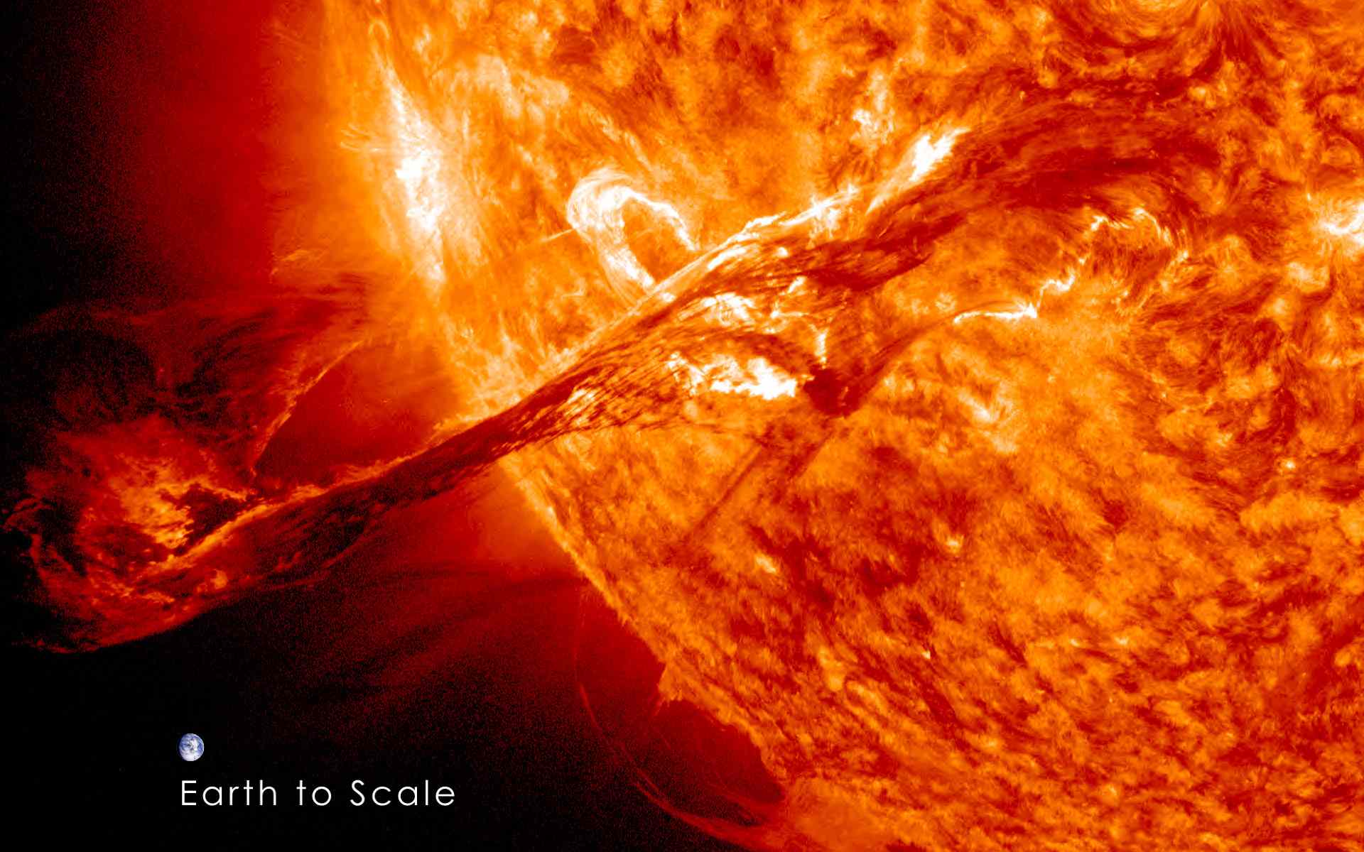 太阳日冕物质抛射的特写。＂width=