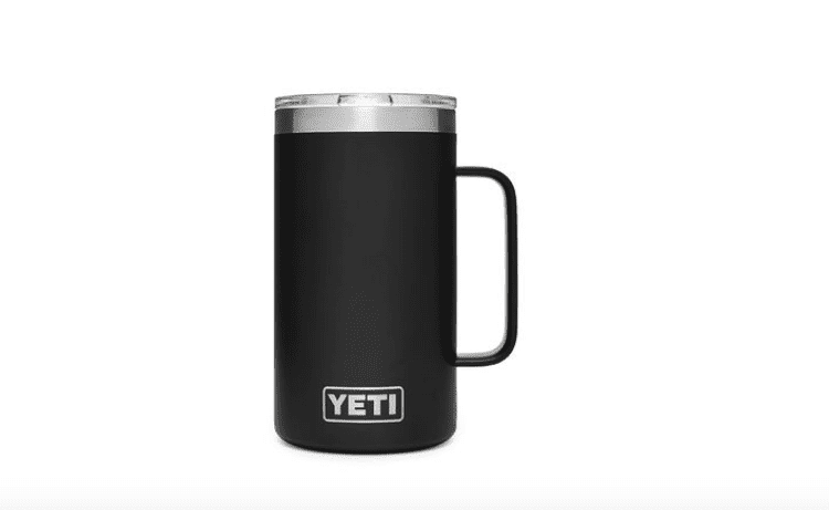 Yeti Rambler mug with lid