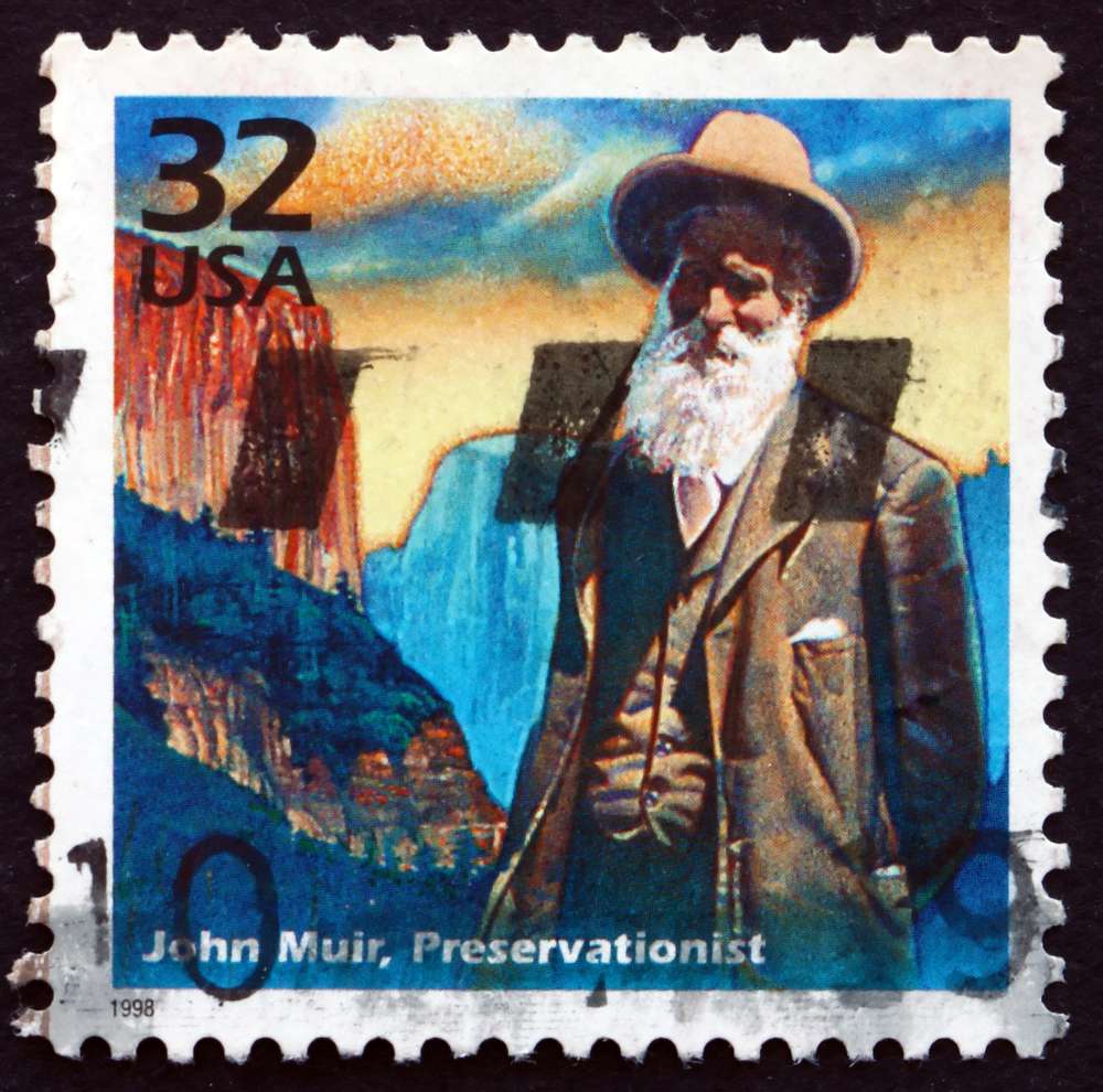 美国邮票的约翰·缪尔