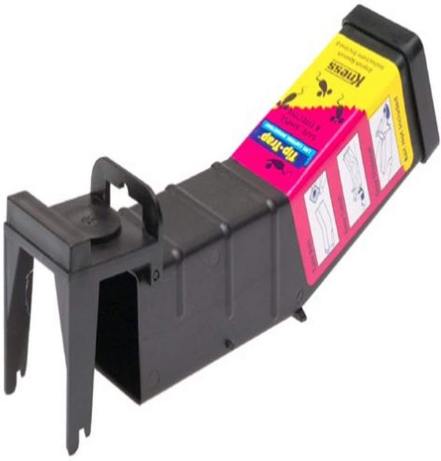 Kness Tip-Trap Live-Capture Mouse Trap＂width=