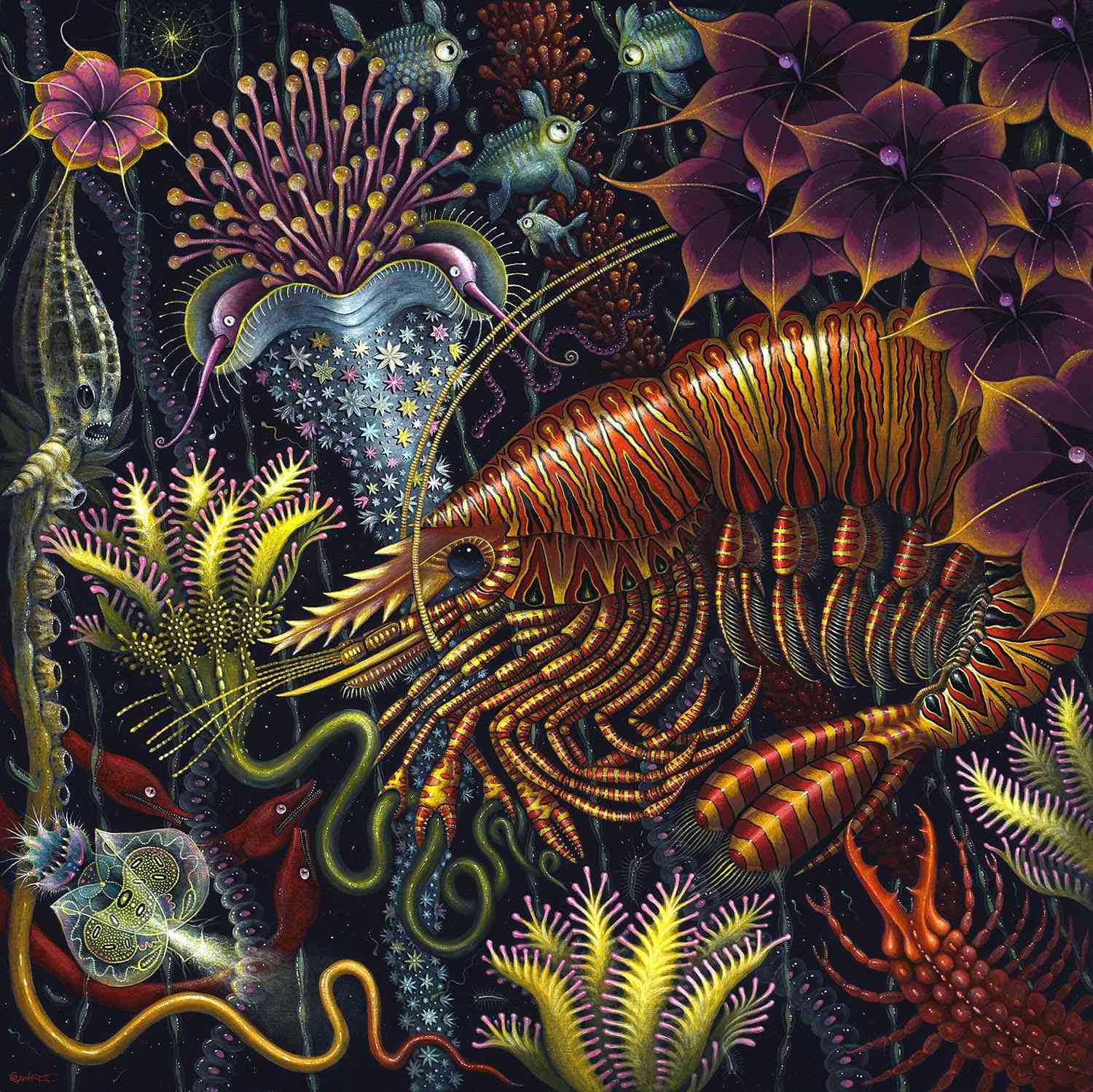 奇幻的海洋生物绘画罗伯特·史蒂文·康妮特（Robert Steven Connett）