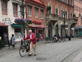 骑自行车的人在瑞典马尔莫