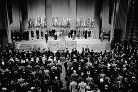 联合国创始会议，旧金山，1945年“width=