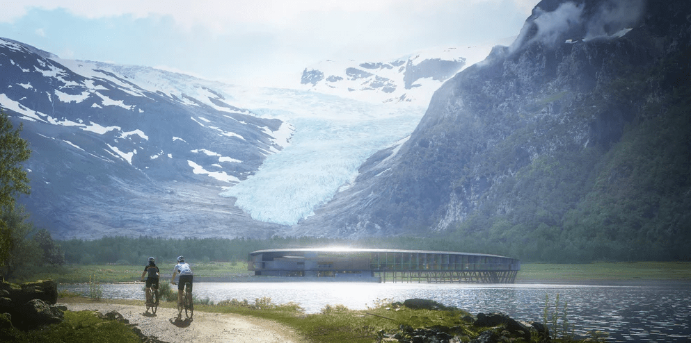 挪威斯瓦特酒店的景观视图渲染