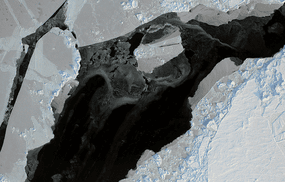 美国国家航空航天局冰层融化的照片