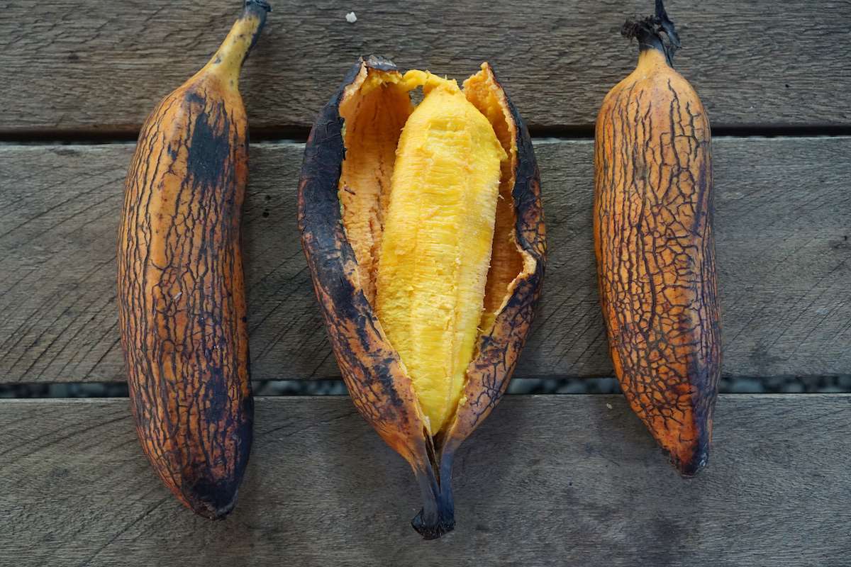 火烤富含β胡萝卜素的Fe 'i香蕉。＂width=