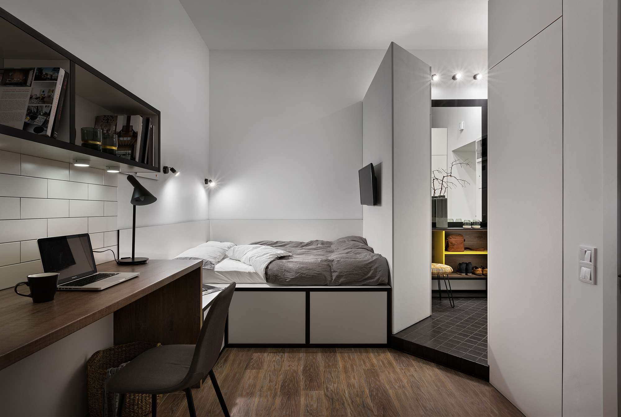 敖德萨微型公寓改造床Fateeva设计