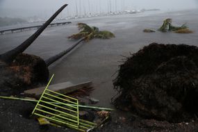 碎片是在波奇科港附近的一个风暴潮期间的飓风厄玛9月6日,波多黎各法哈多2017年。”>
          </noscript>
         </div>
        </div>
        <div class=