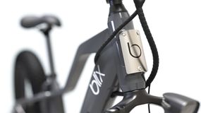 Blix自行车及其徽标的特写镜头“width=