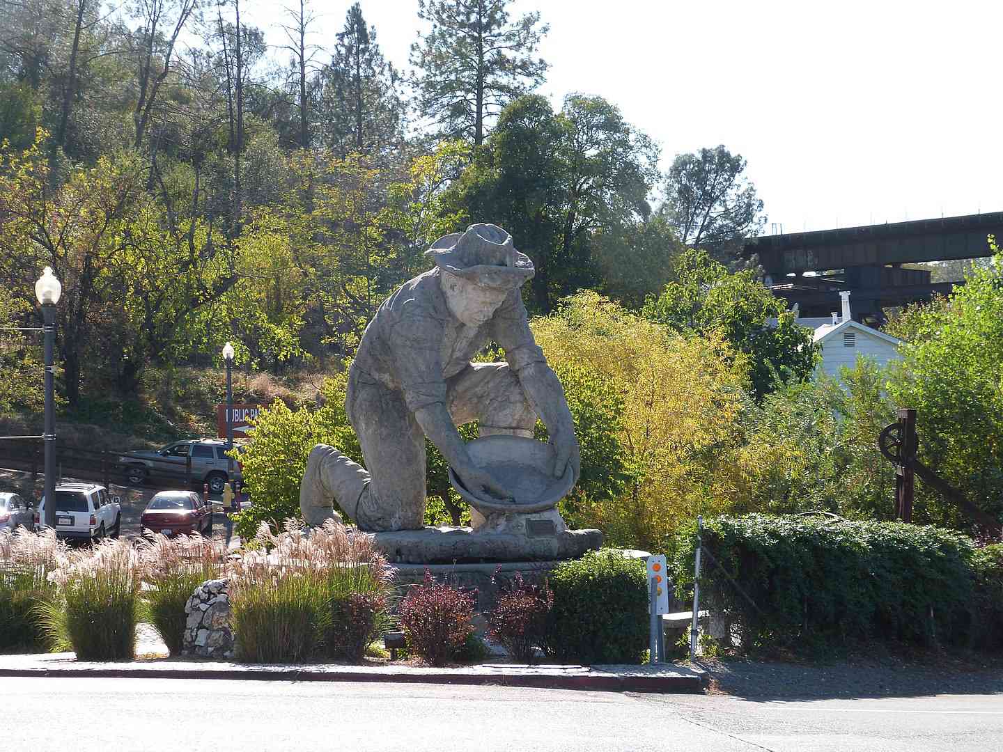 加利福尼亚奥本的淘金热雕像