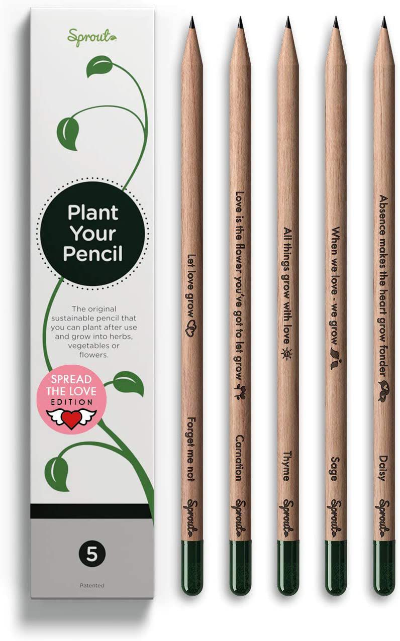 https://www.walmart.com/ip/Sprout-Spread-the-Love-Edition-5-Pack-Graphite-Plantable-Pencils-with-Seeds-in-Eco-Friendly-Wood-Sustainable-Gift-with-Heart-Warming-Quotes/354544577