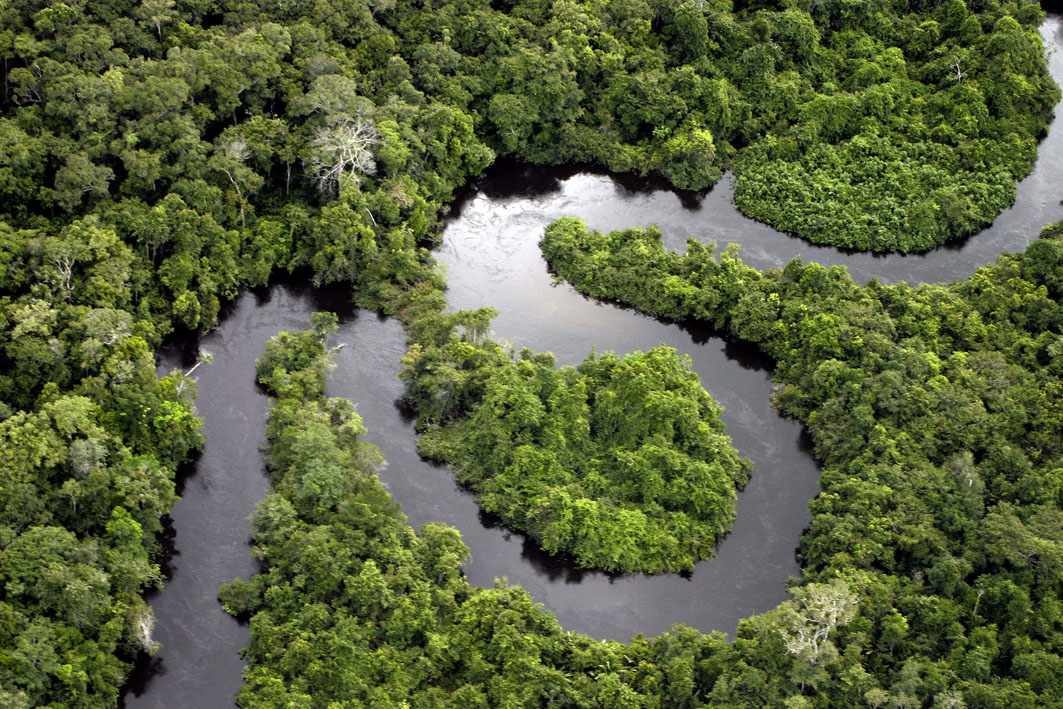 南美洲的亚马逊河＂width=