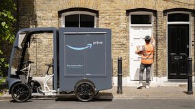 亚马逊用电子货运自行车送货