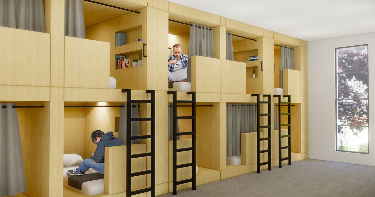 重新习惯睡眠舱，KTGY建筑+规划。