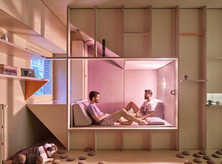 小型公寓改造马德里Husos建筑事务所内部