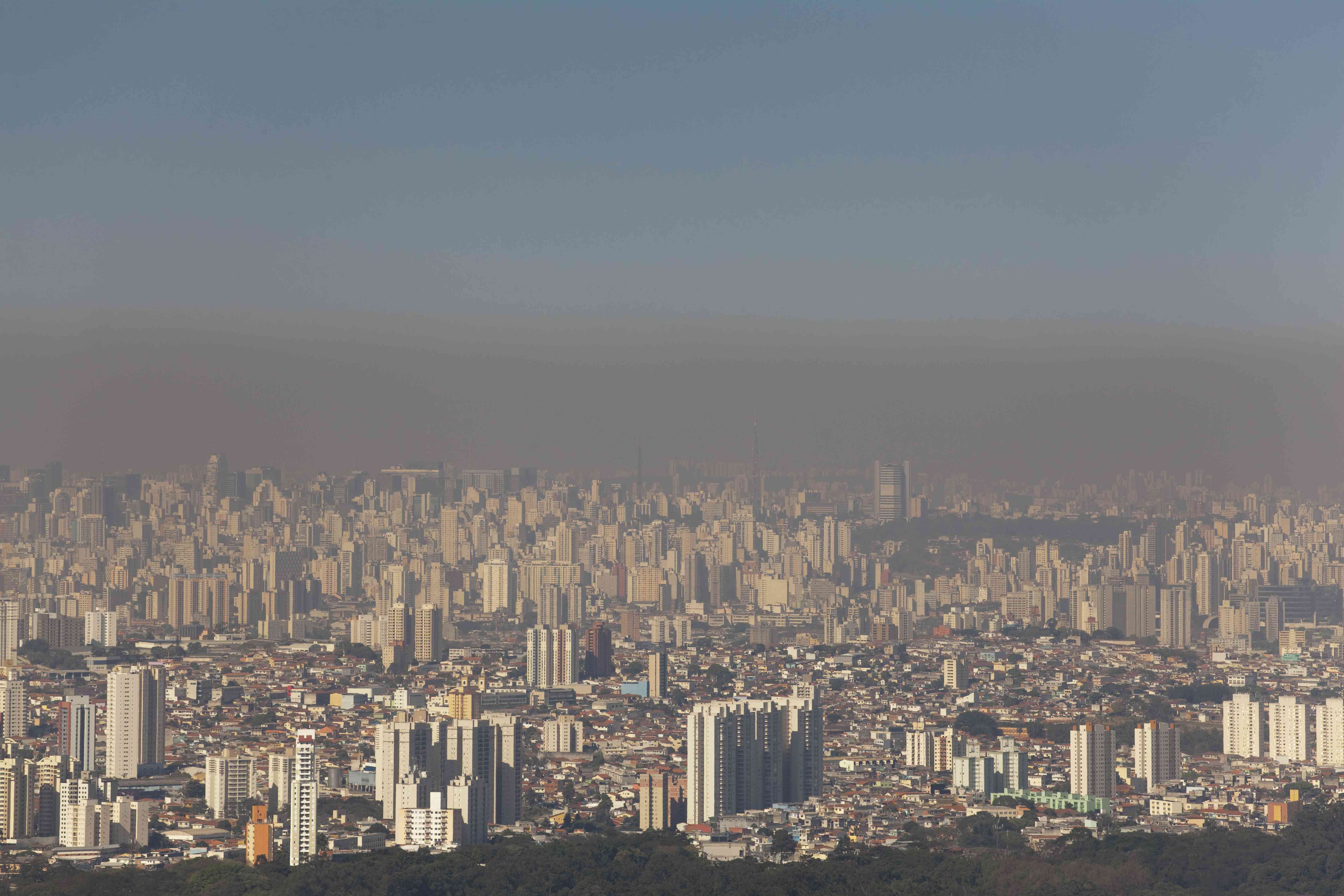圣保罗城市的空气污染＂width=
