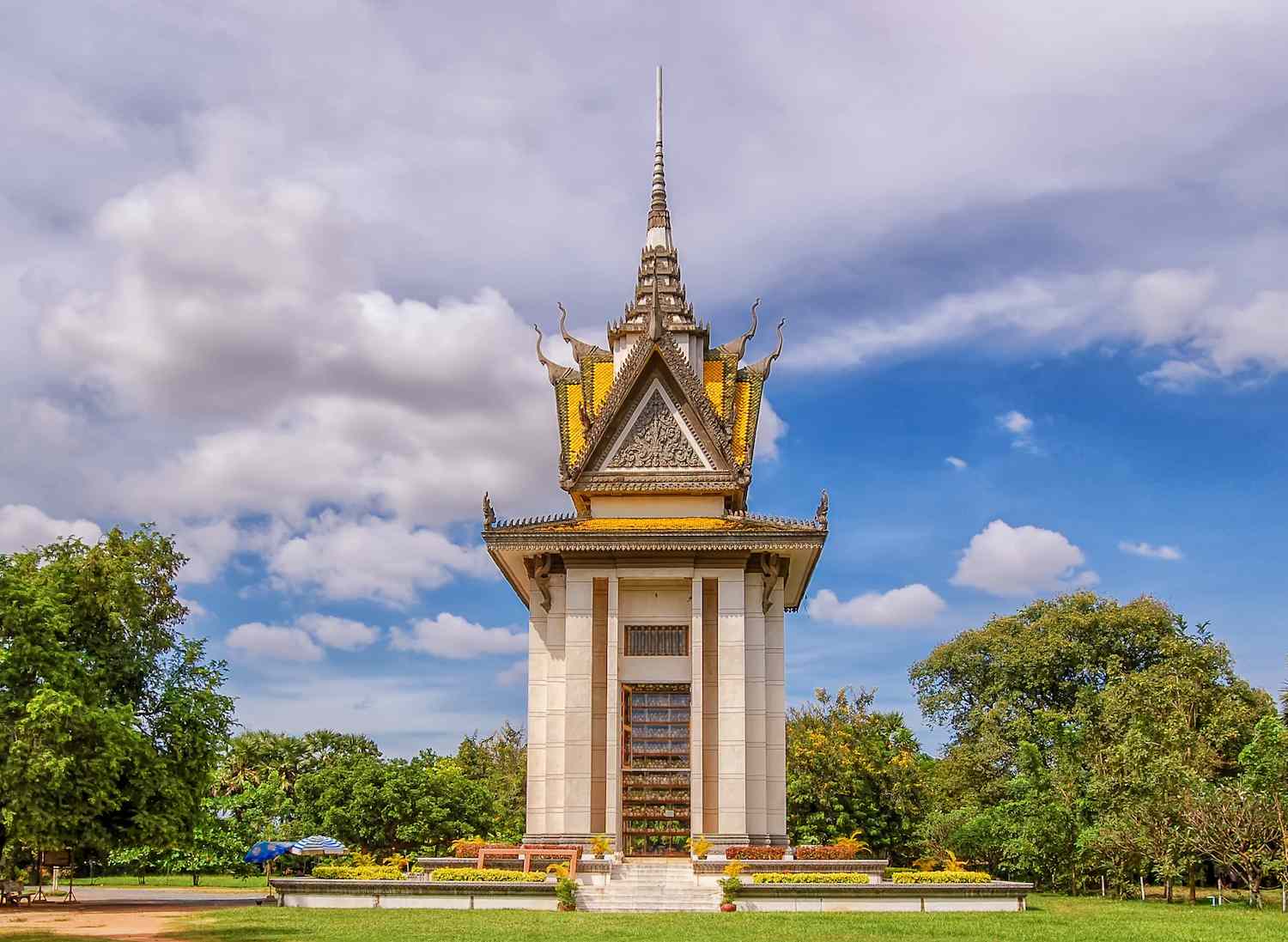 死者的佛塔纪念碑Ek madra在柬埔寨