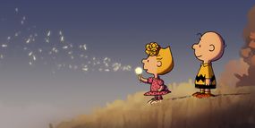 查理·布朗（Charlie Brown）和莎莉（Sally）“width=