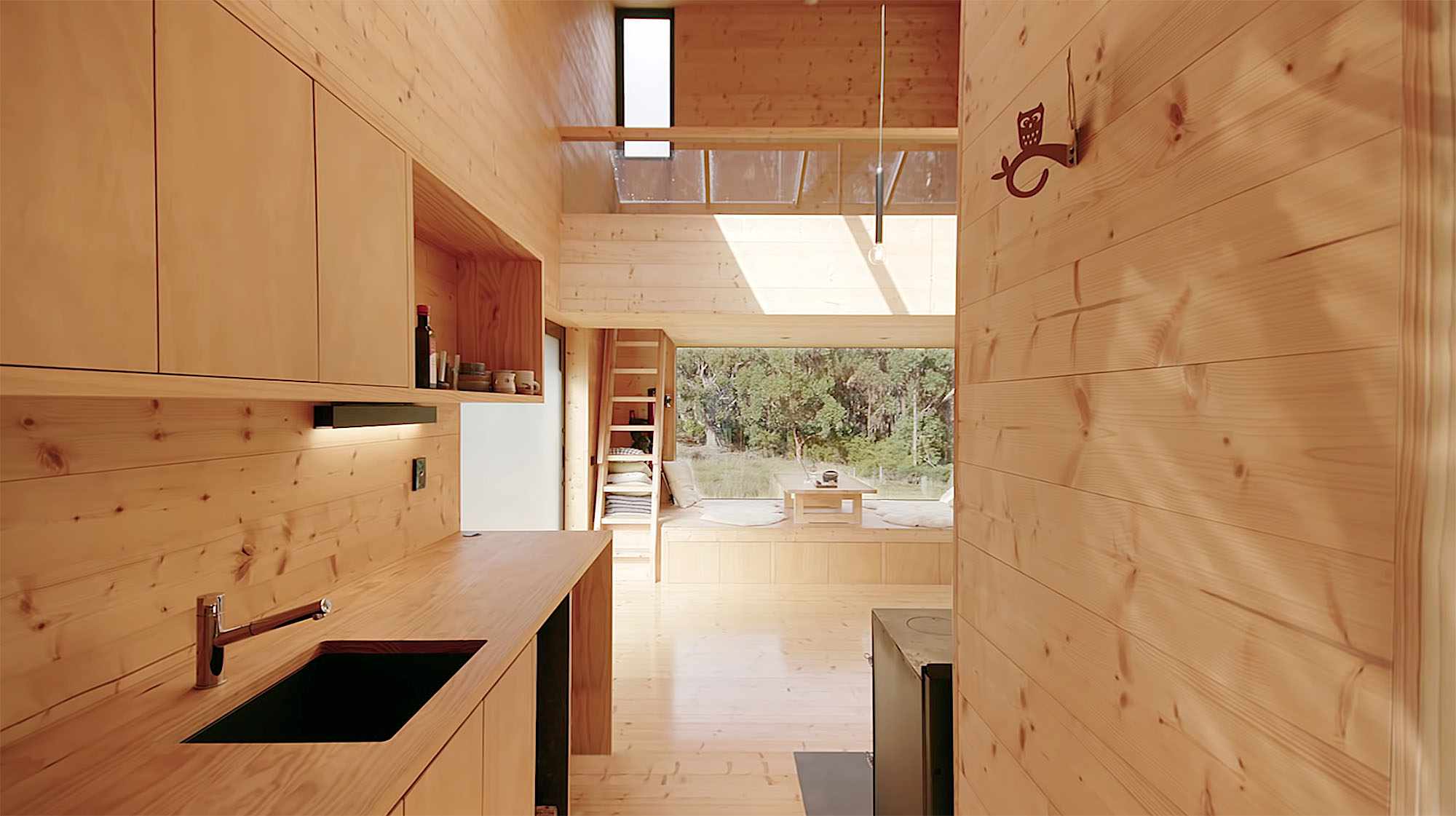 Bruny Island Hideaway by Maguire + Devin洗衣房柜台