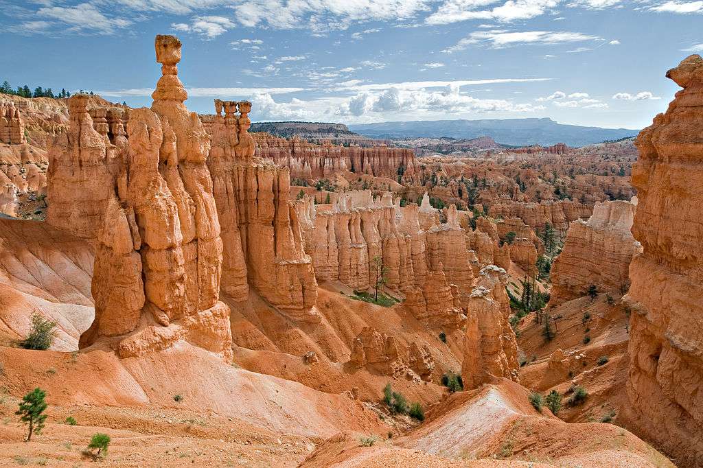 沙漠中的红砂岩塔
