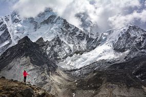 尼泊尔的珠穆朗玛峰大本营徒步旅行