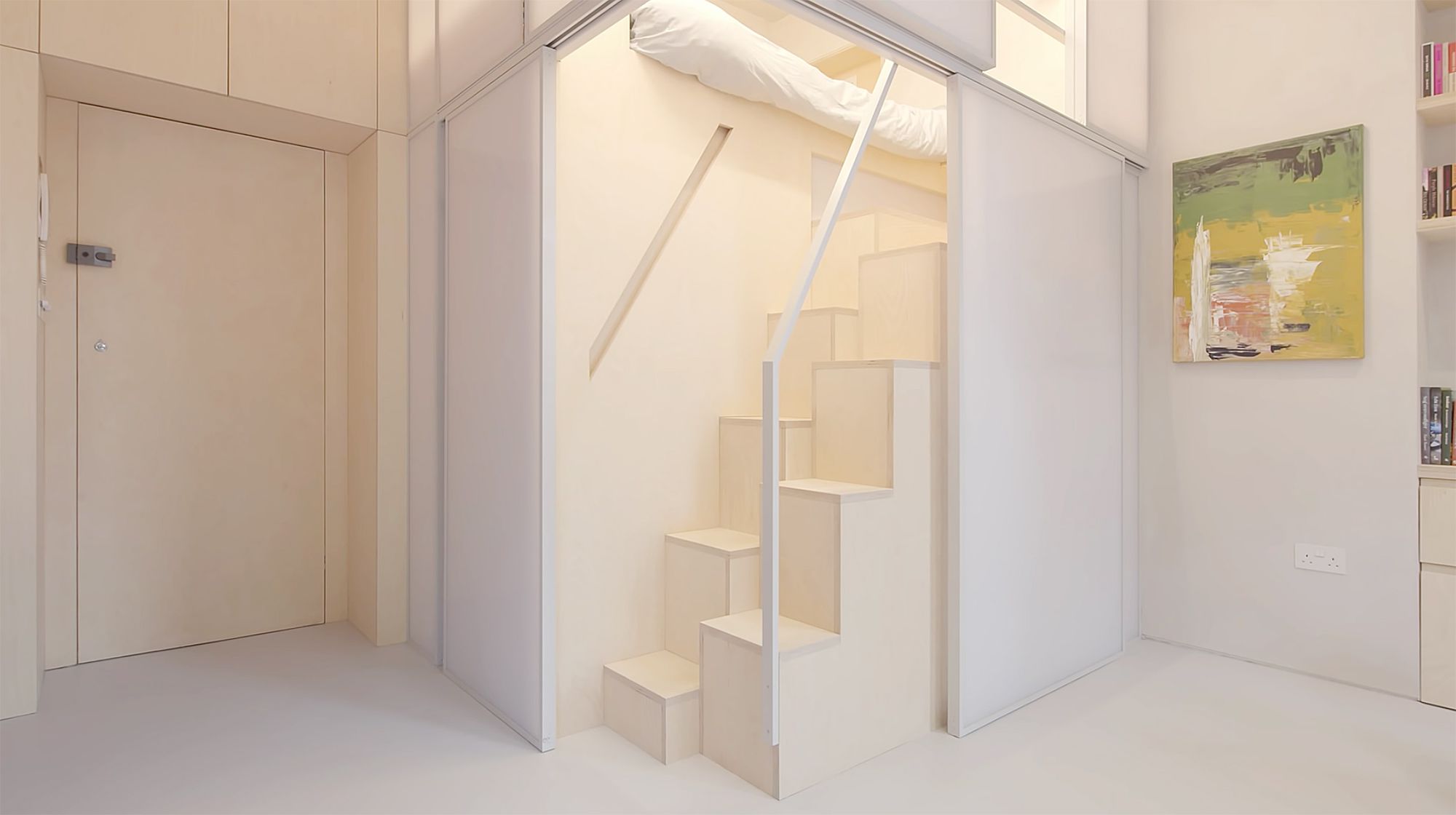 由Proctor & Shaw改造的Shoji微型公寓交替踏步楼梯