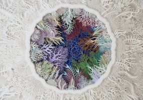 Paper Cut Coral Sculptures by Rogan Brown
