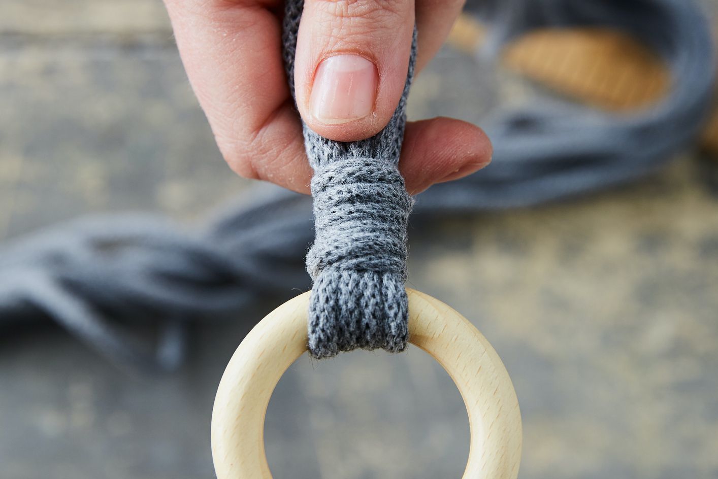 手持流苏项目显示包裹结和环