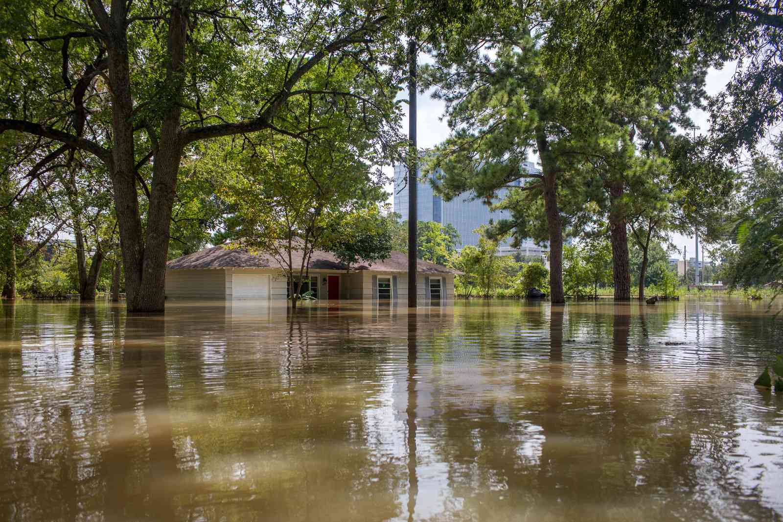 休斯顿房屋被淹