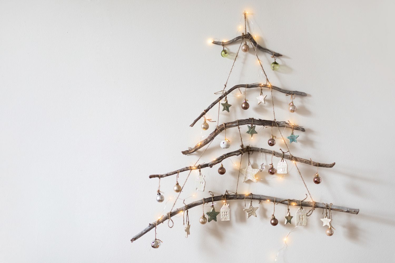 自制木装饰圣诞树