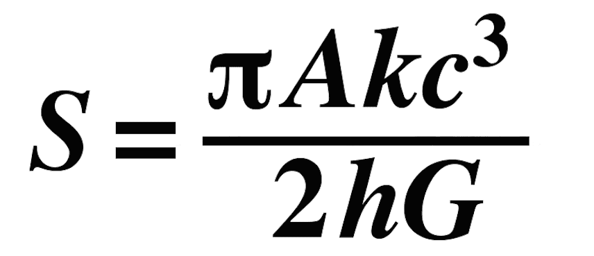 霍金熵公式