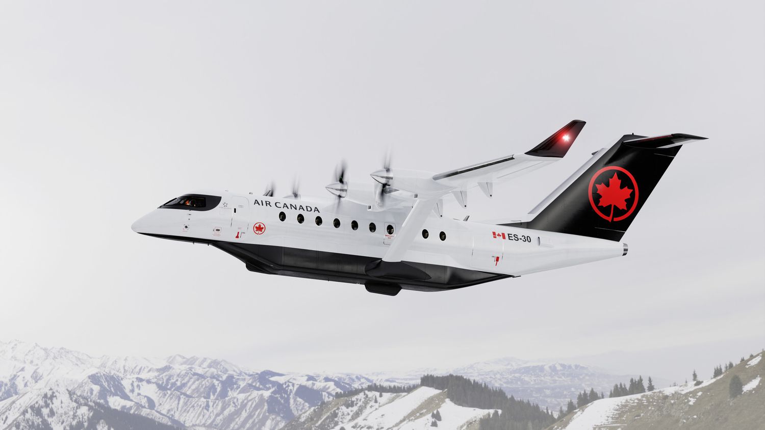 加拿大航空的电动混合动力飞机