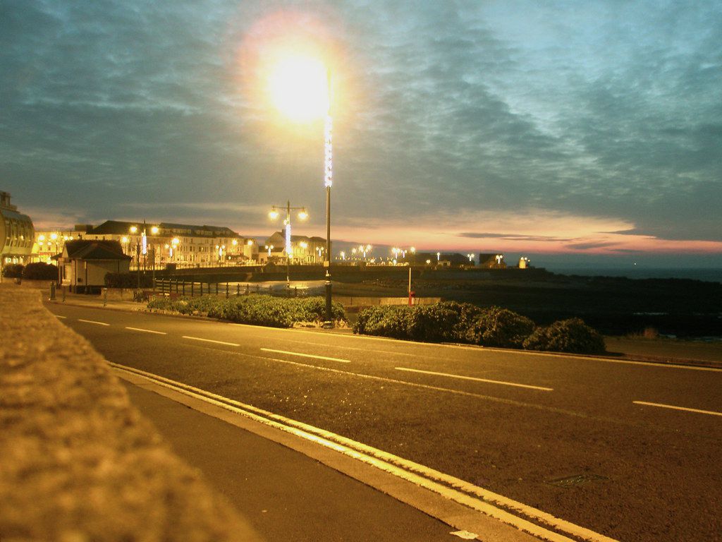海滨地区的路灯及光污染