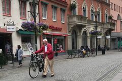 骑自行车的人在瑞典马尔莫