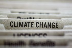 气候变化标签文件夹标签