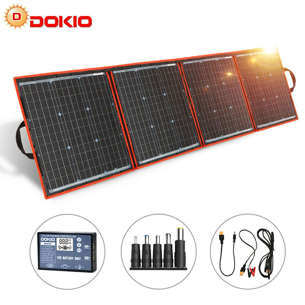 Dokio 160W便携式可折叠太阳能电池板