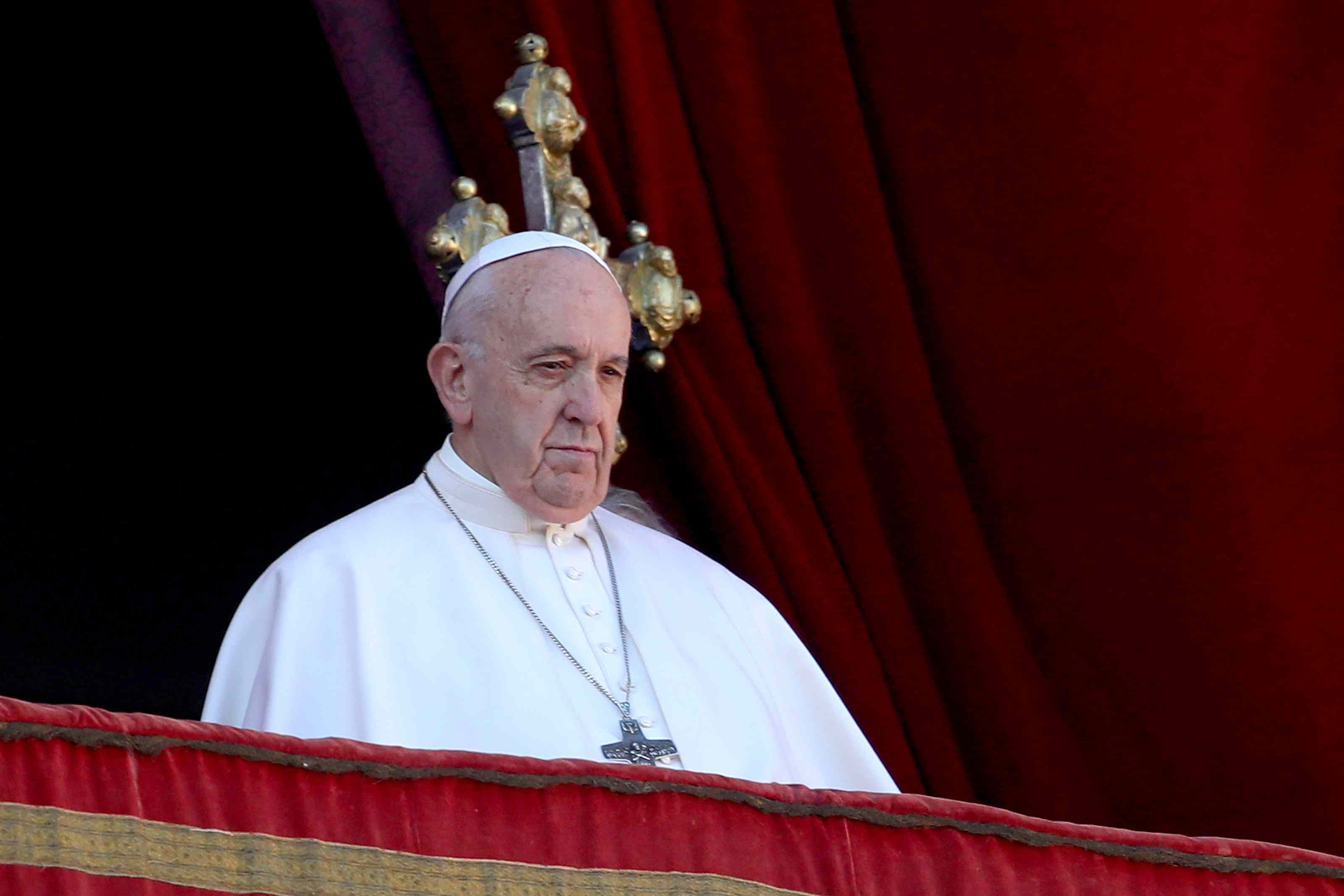 教皇方济各(Pope Francis)发表祝福讲话