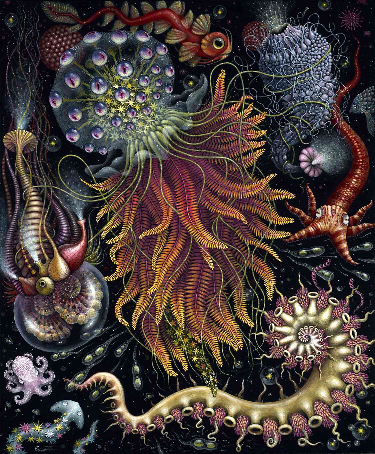 奇幻的海洋生物绘画罗伯特·史蒂文·康妮特（Robert Steven Connett）