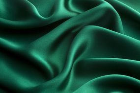 绿色的丝绸纺织”width=