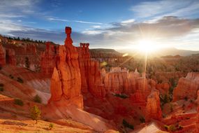 Sunrise over Bryce Canyon National Park in Utah