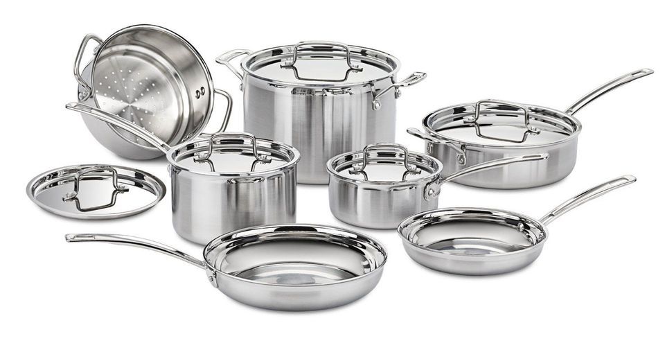 Cuisinart MCP-12N多层Pro不锈钢12件炊具套装