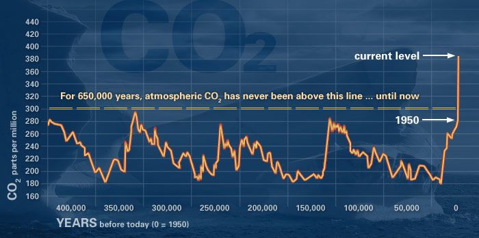 二氧化碳水平曲线图