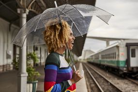 Woman with an umbrella