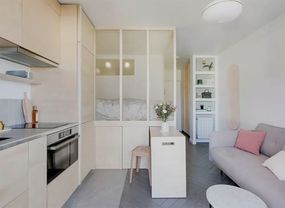 Micro Apartment Rue Falguiere Renovation Studio Beau Faire Interior