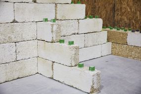 建筑砖由工业大麻
