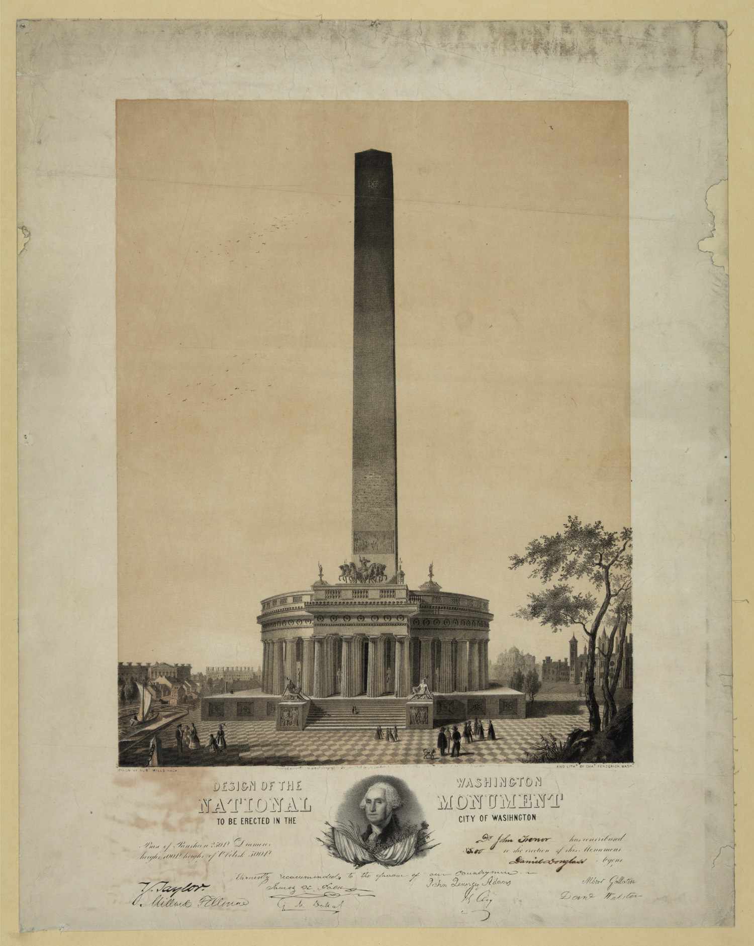 华盛顿纪念碑原始设计