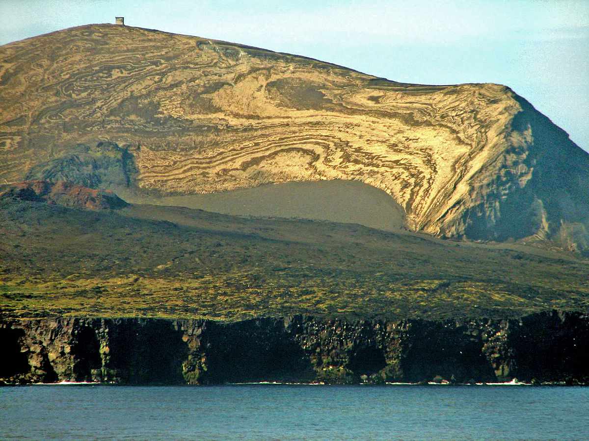 无人居住的火山岛