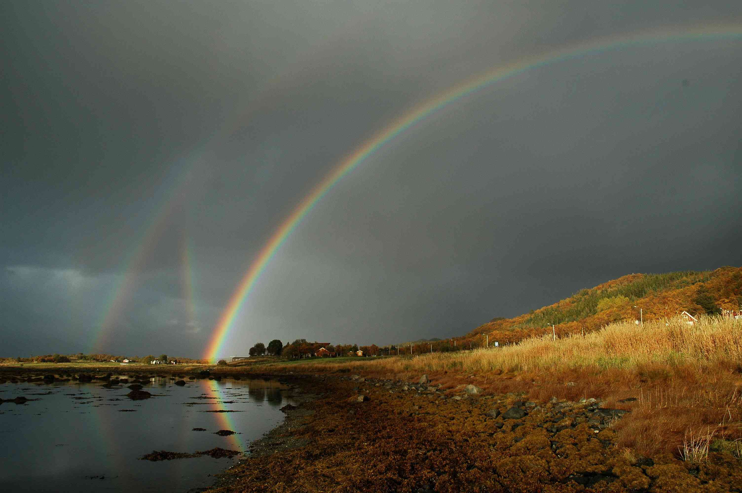 横跨挪威的六道彩虹